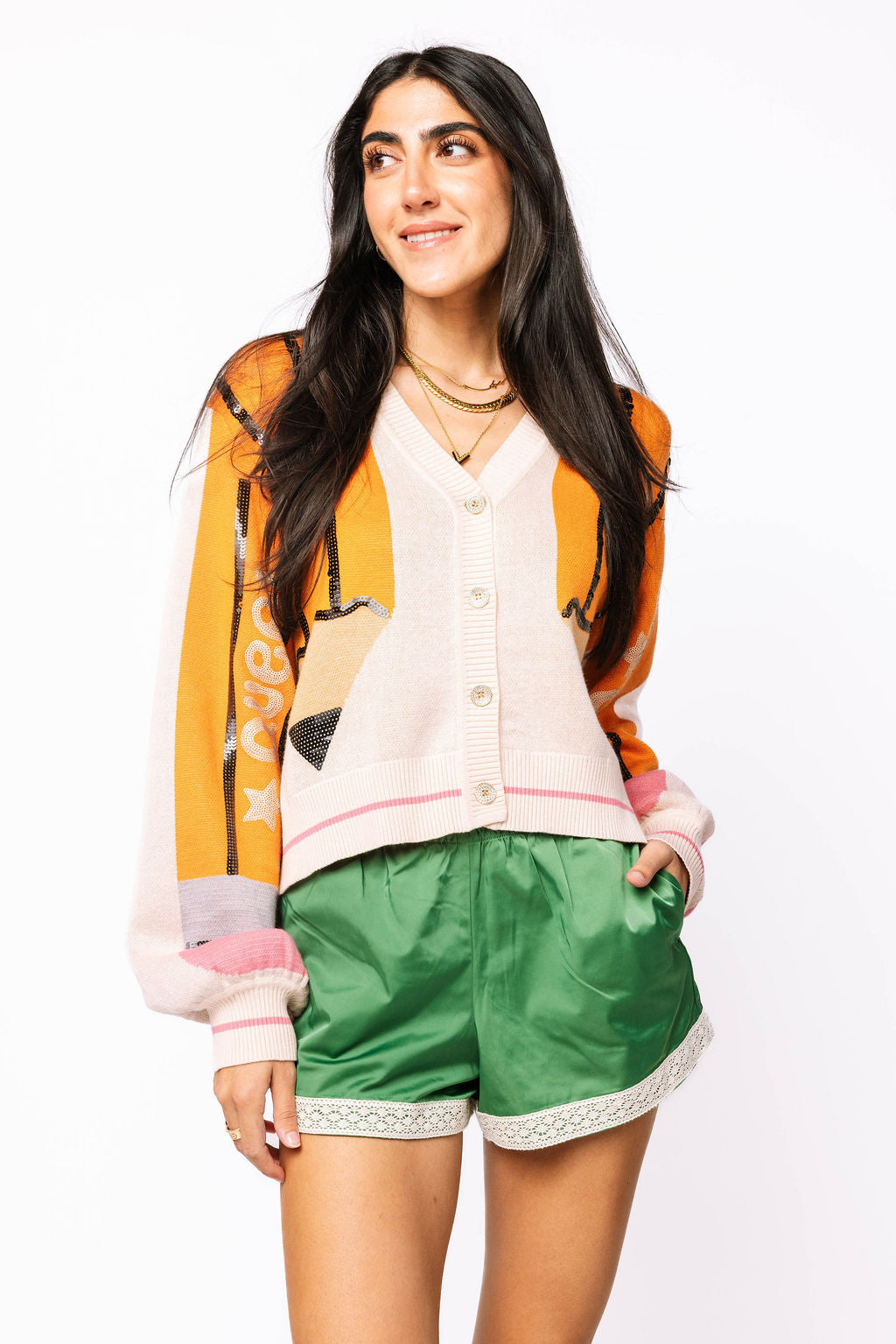 Queen Pencil Button Up Cardigan