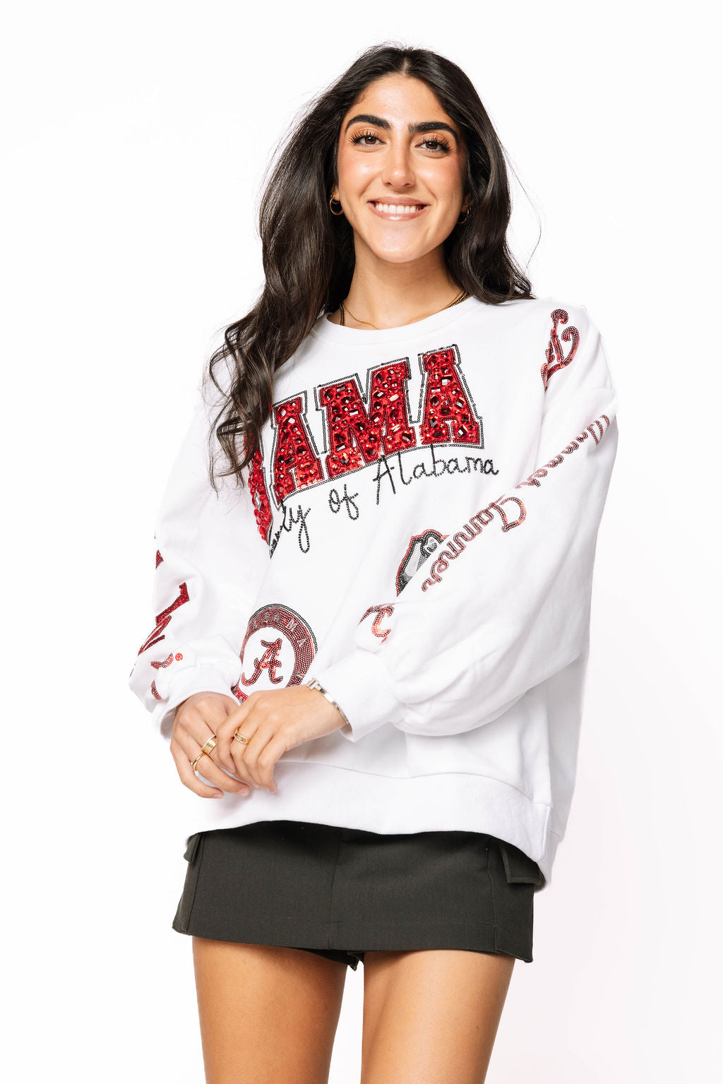 Licensed Alabama Big Icons Scattered All Over Sweatshirt