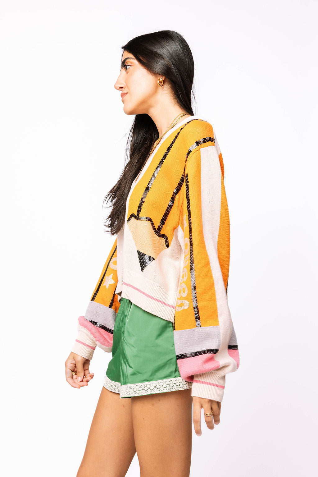 Queen Pencil Button Up Cardigan