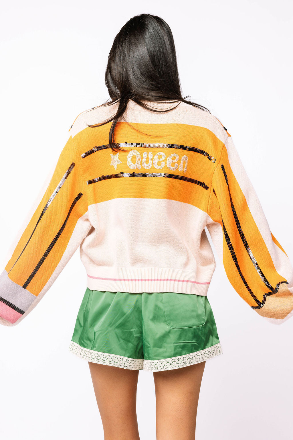 Queen Pencil Button Up Cardigan