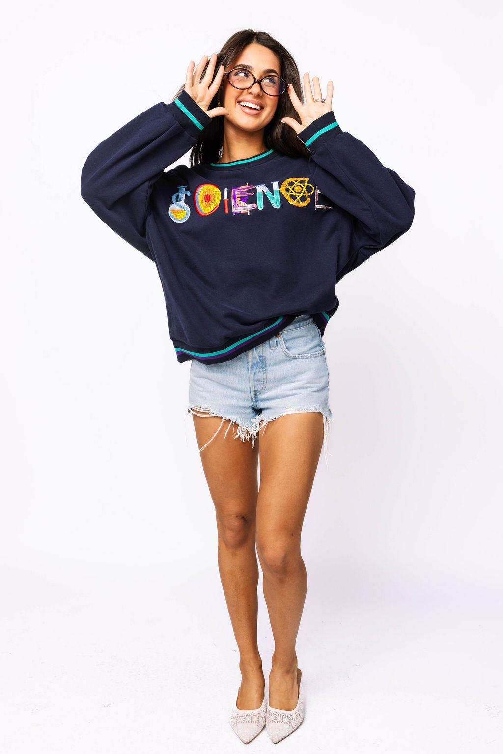 Navy 'Science' Icon Sweatshirt