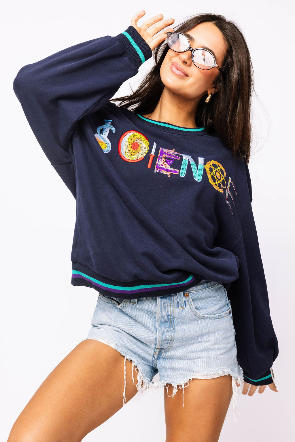 Navy 'Science' Icon Sweatshirt