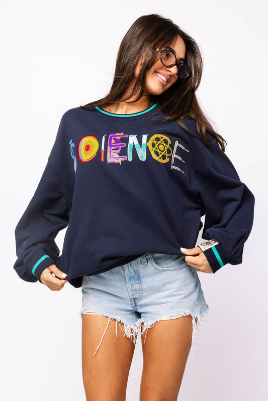 Navy 'Science' Icon Sweatshirt