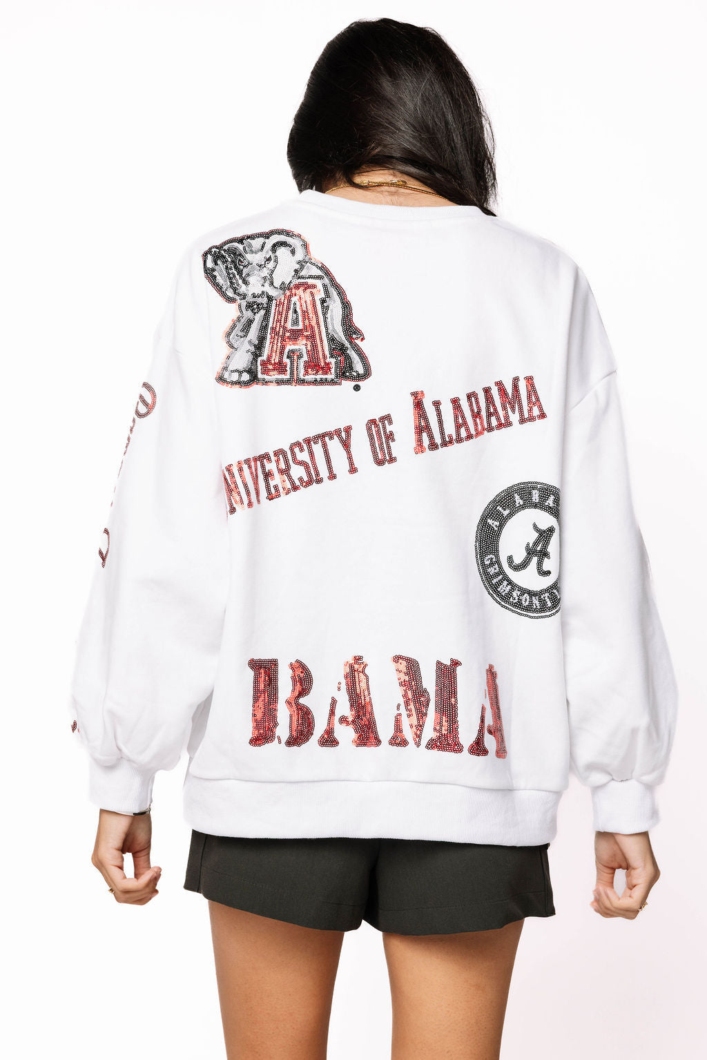 Licensed Alabama Big Icons Scattered All Over Sweatshirt
