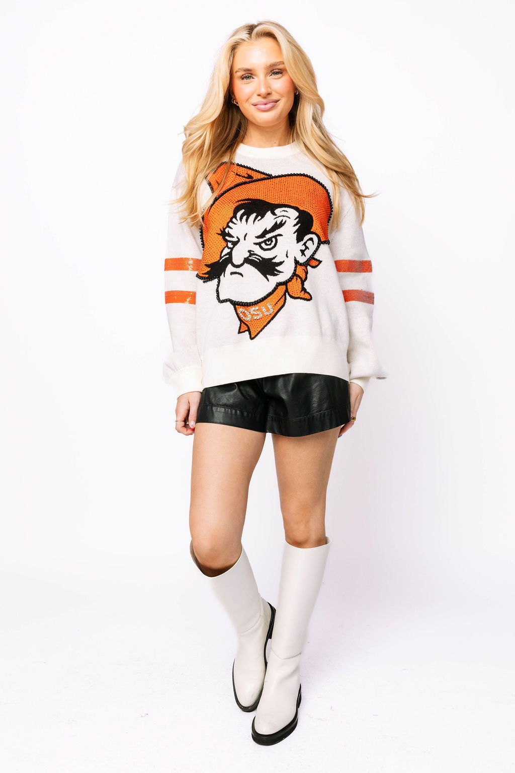 Licensed Oklahoma State Oversized Mascot Sweater