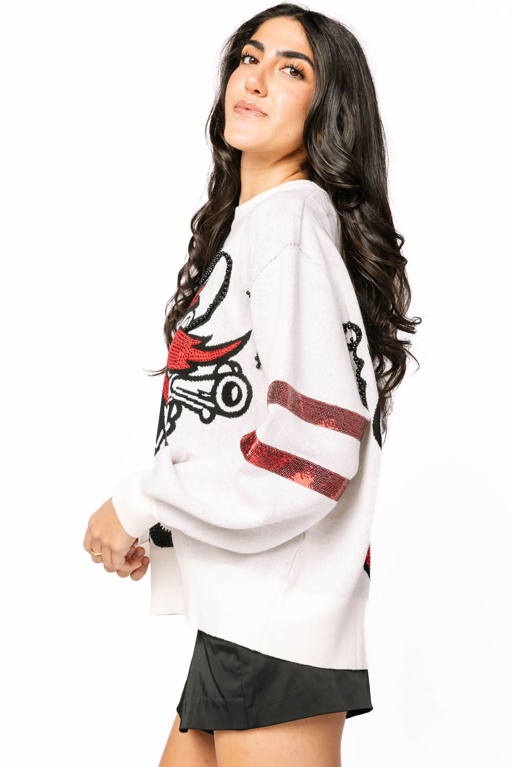 Licensed Texas Tech Oversized Mascot Sweater