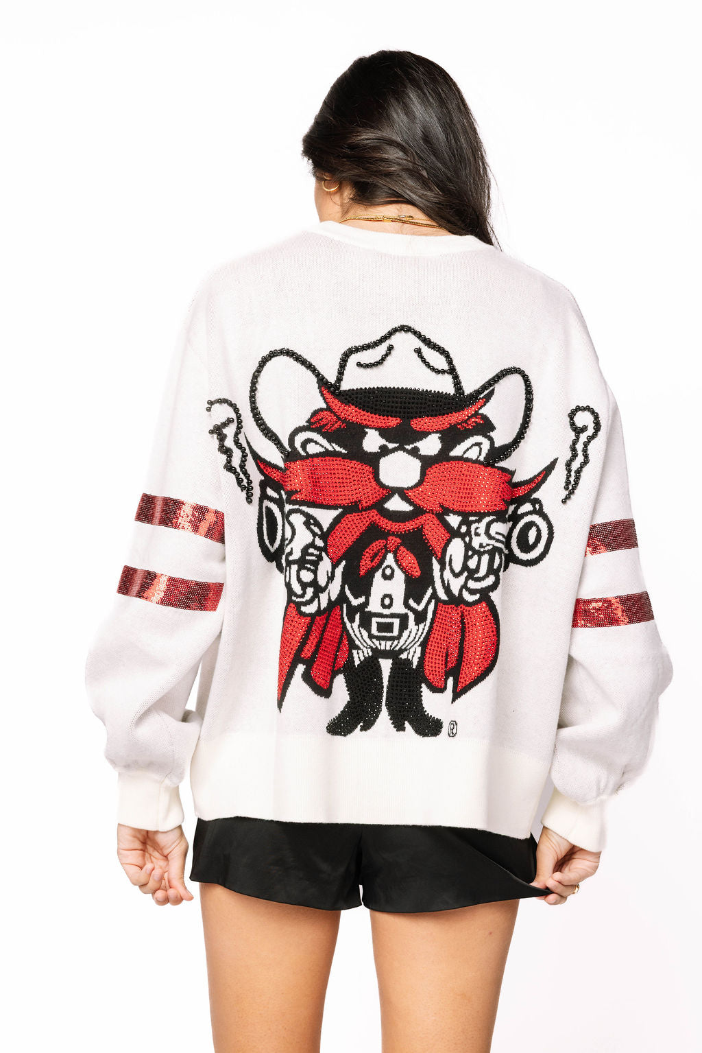 Licensed Texas Tech Oversized Mascot Sweater