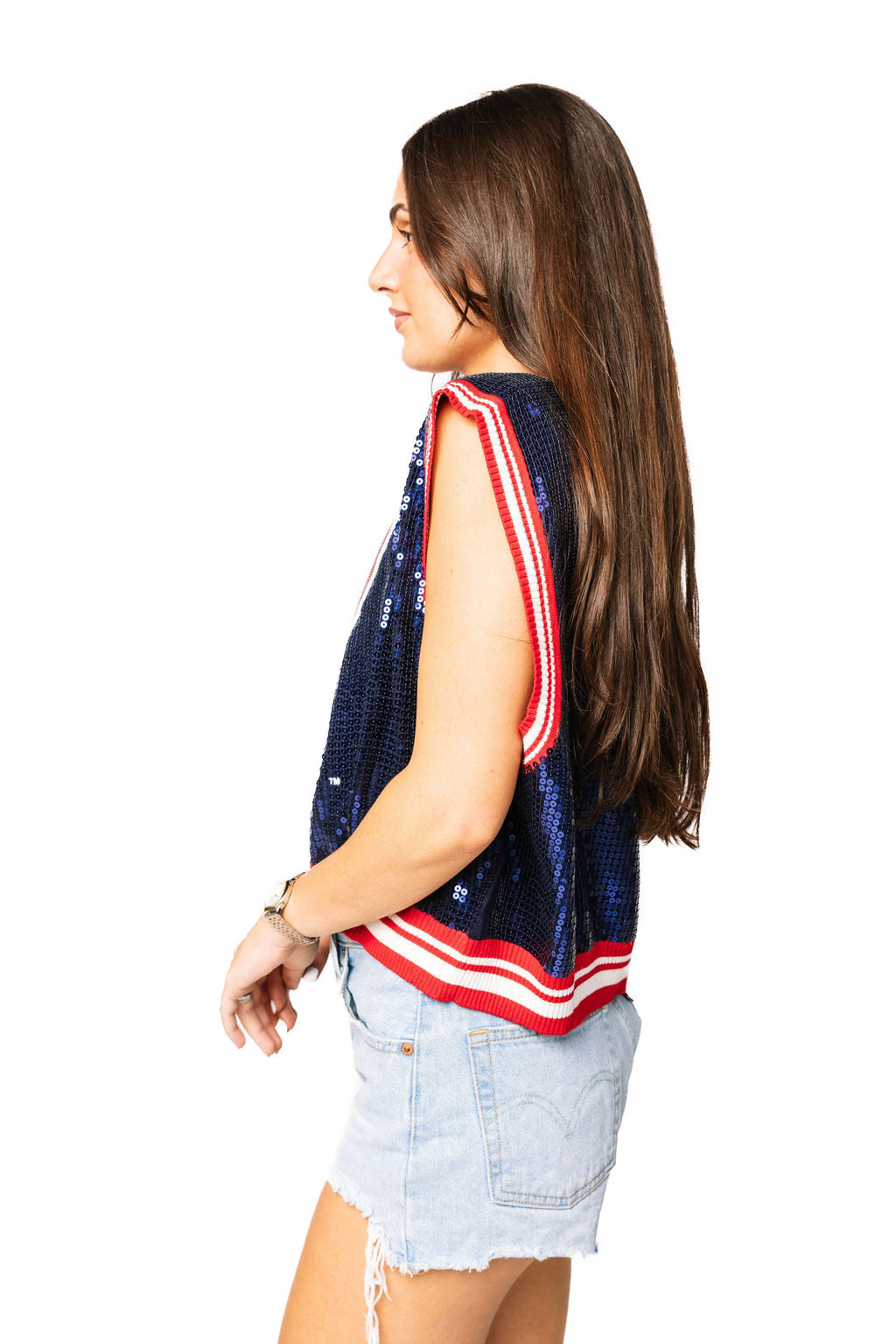 Licensed Ole Miss Full Sequin Mascot Tank