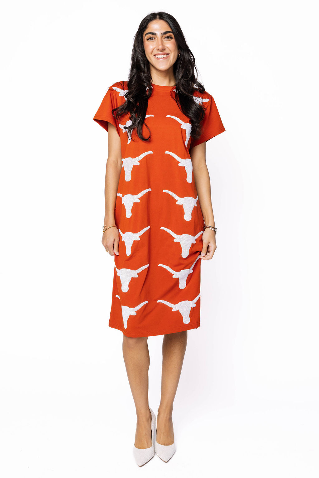 Licensed Texas Mascot Midi Tee Dress