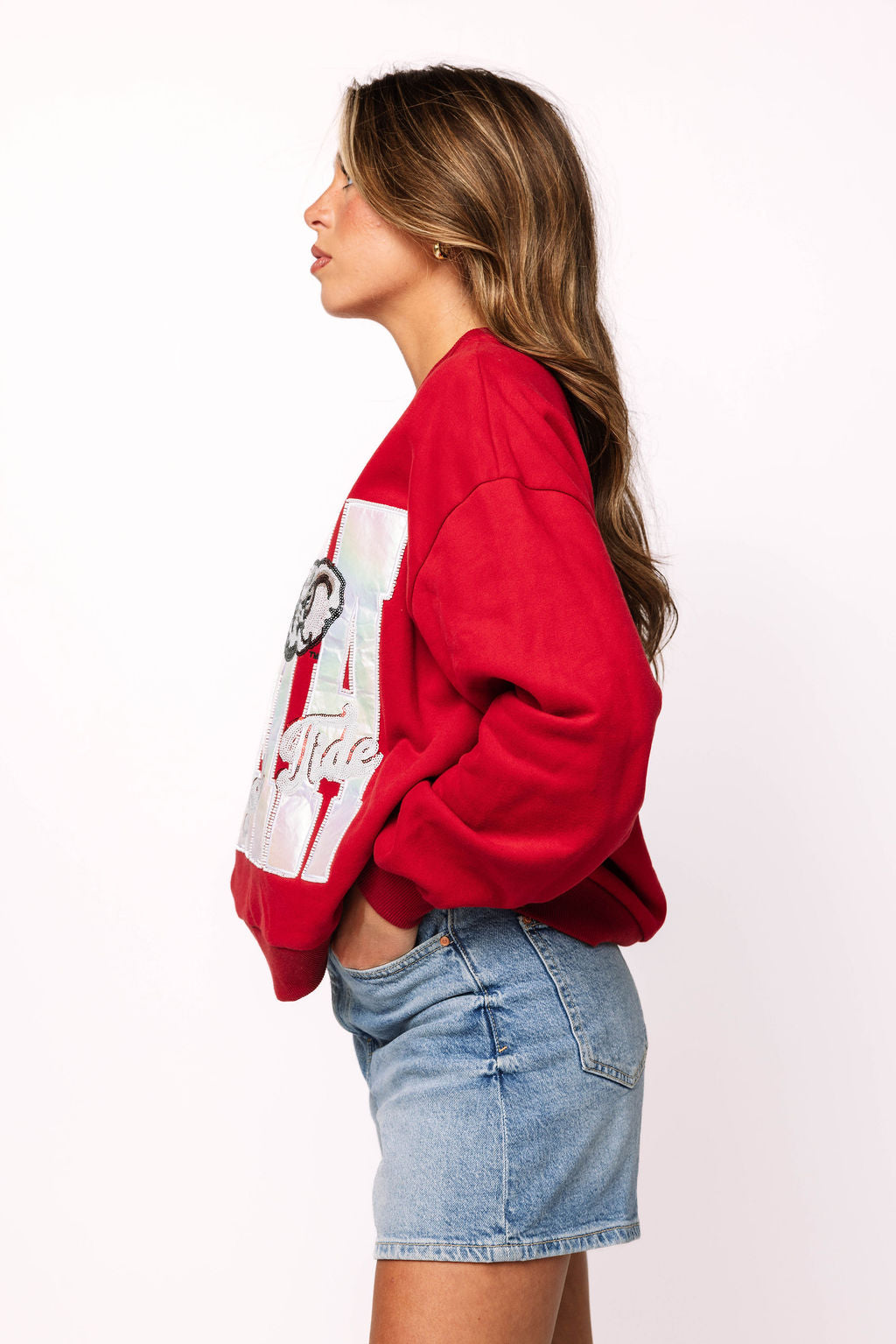 Licensed Alabama Metallic Word With Icons Sweatshirt