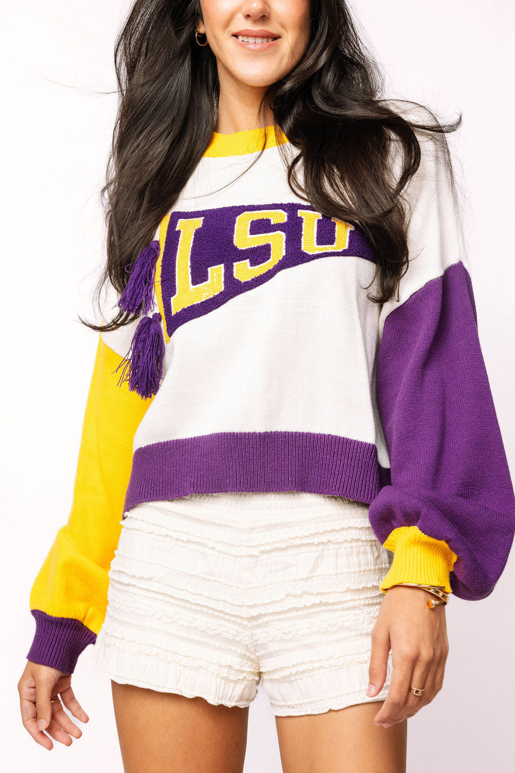 Licensed LSU Pennant Sweater