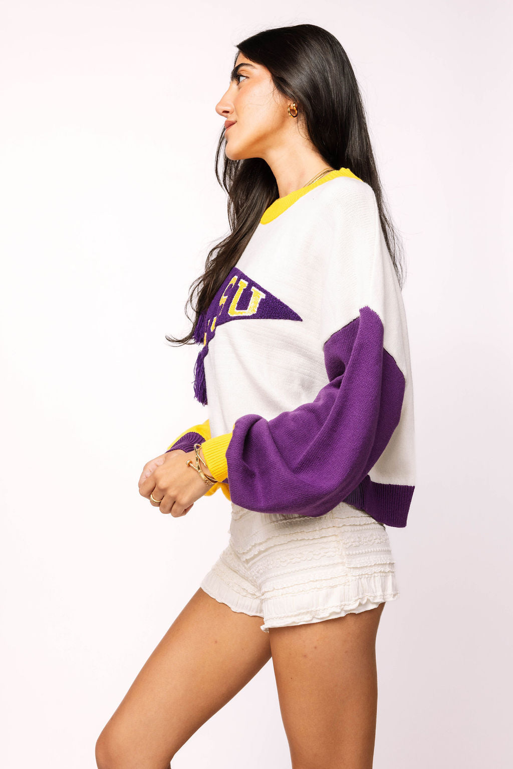 Licensed LSU Pennant Sweater