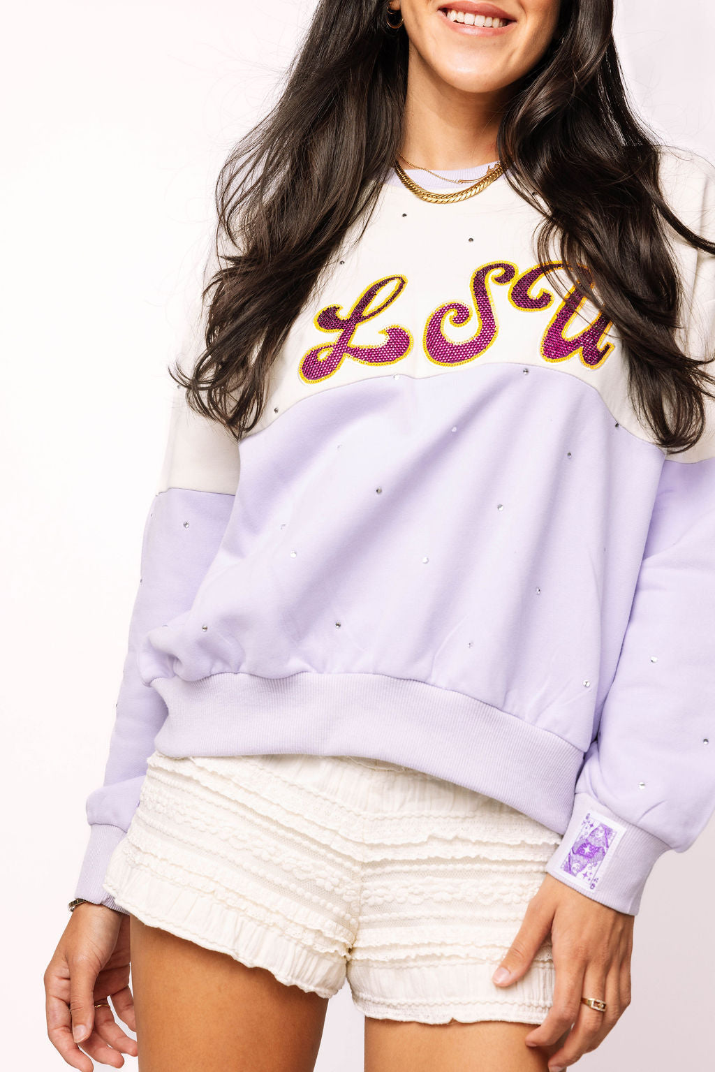 Licensed LSU Pastel Two Tone Sweatshirt
