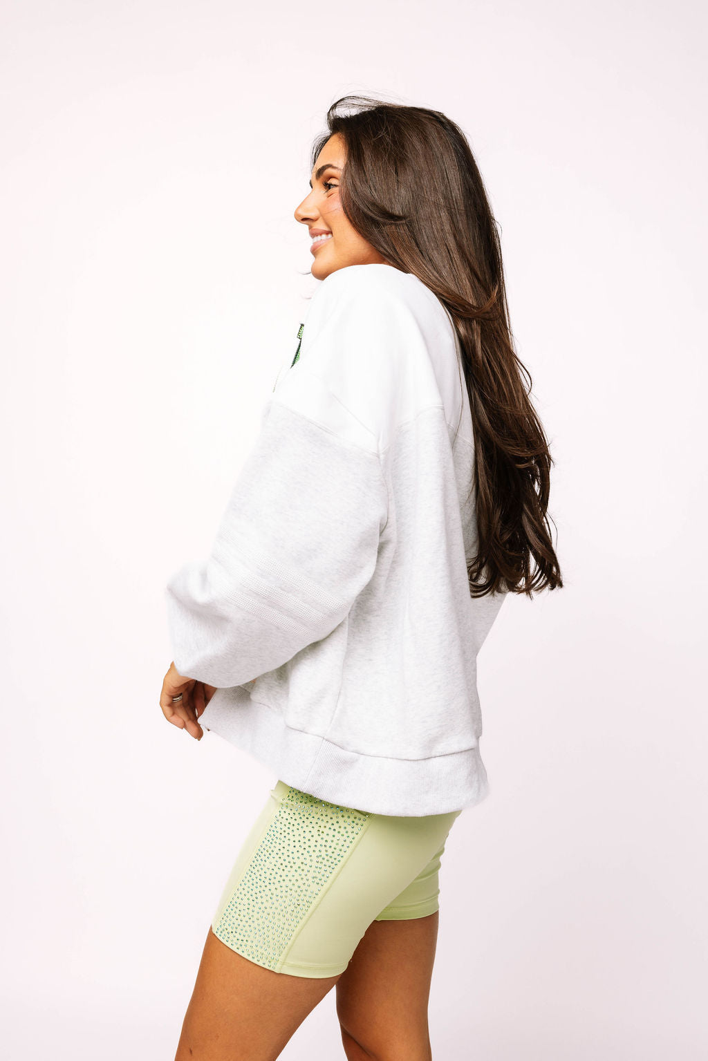 Grey 'Touchdown' Football Player Sweatshirt