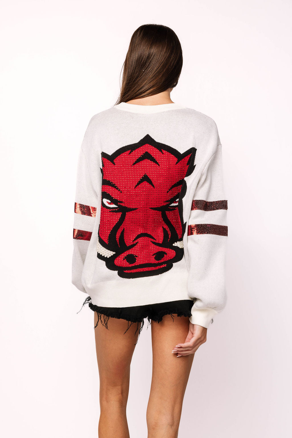 Licensed Arkansas Oversized Mascot Sweater
