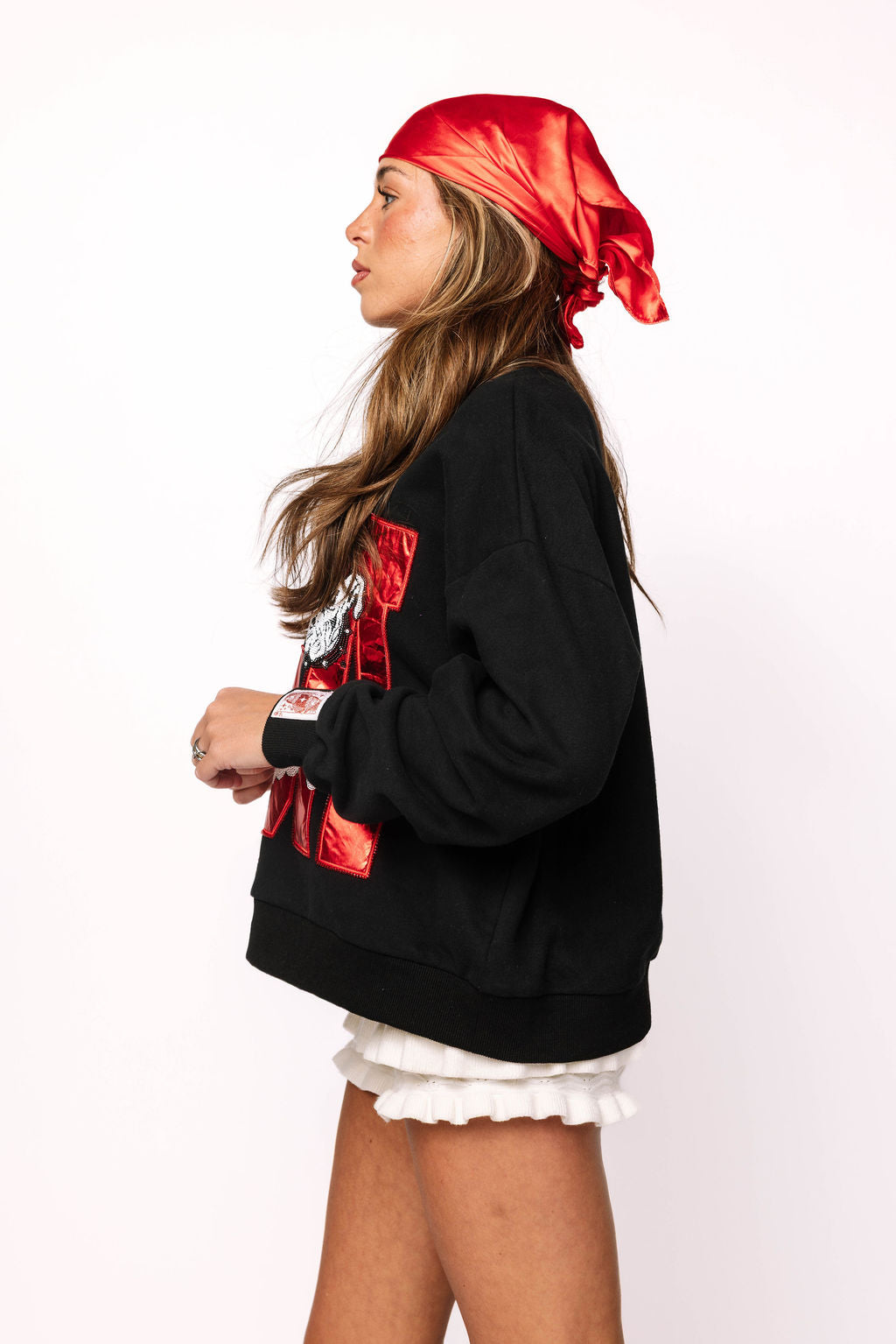 Licensed UGA Metallic Word With Icons Sweatshirt