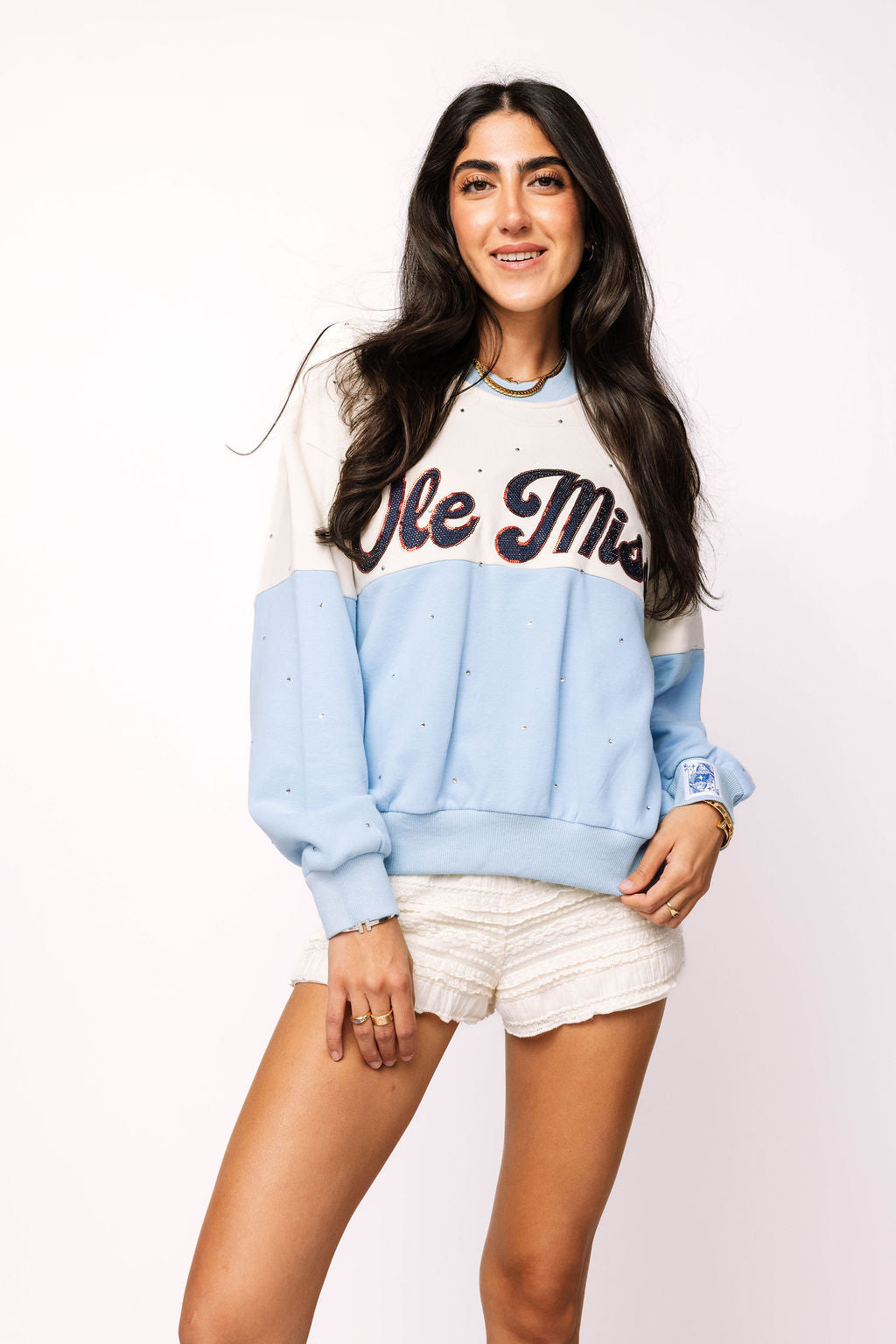 Licensed Ole Miss Pastel Two Tone Sweatshirt