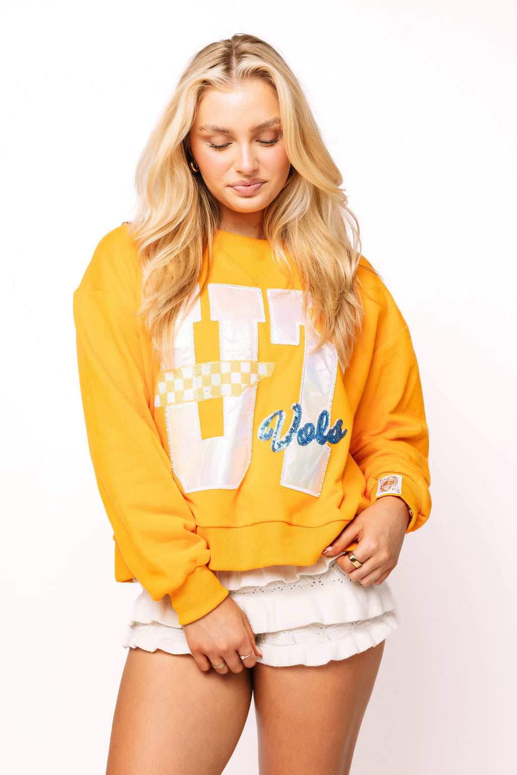 Licensed Tennessee Metallic Word With Icons Sweatshirt