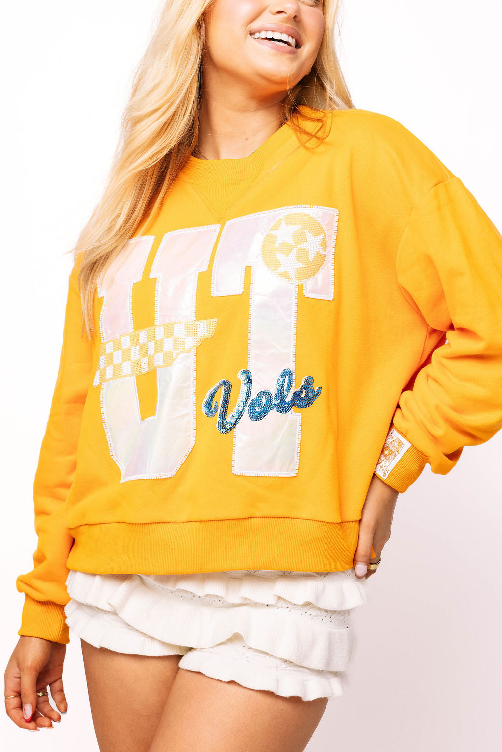 Licensed Tennessee Metallic Word With Icons Sweatshirt