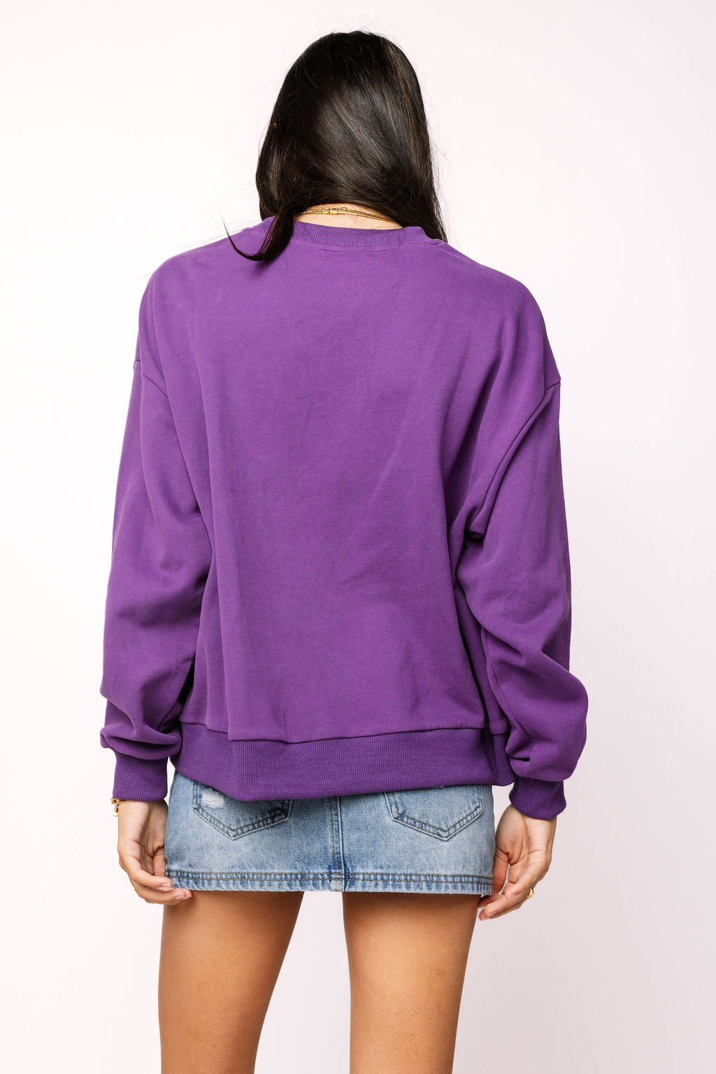 Licensed TCU Metallic Word With Icons Sweatshirt