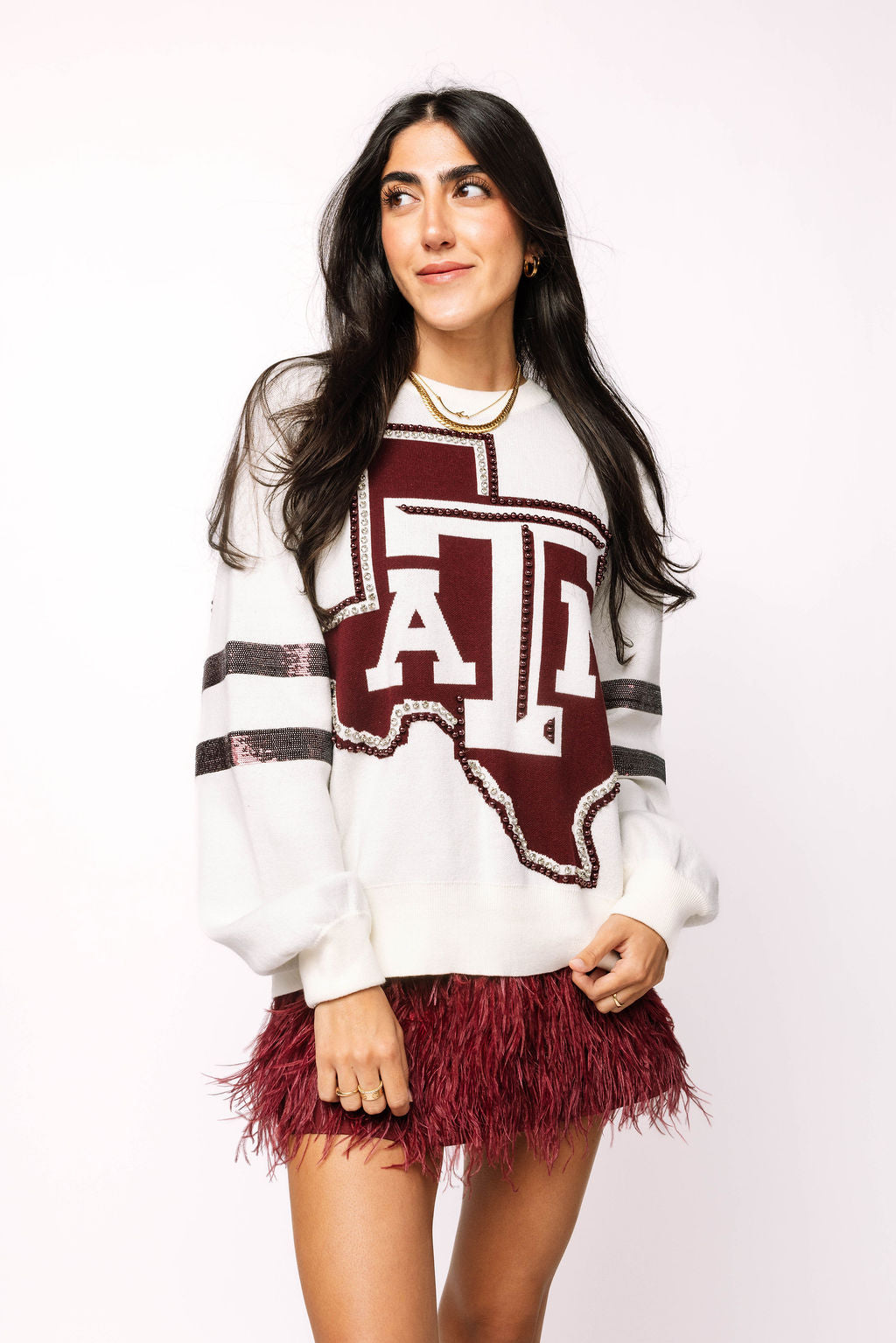 Licensed Texas A&M Oversized Mascot Sweater