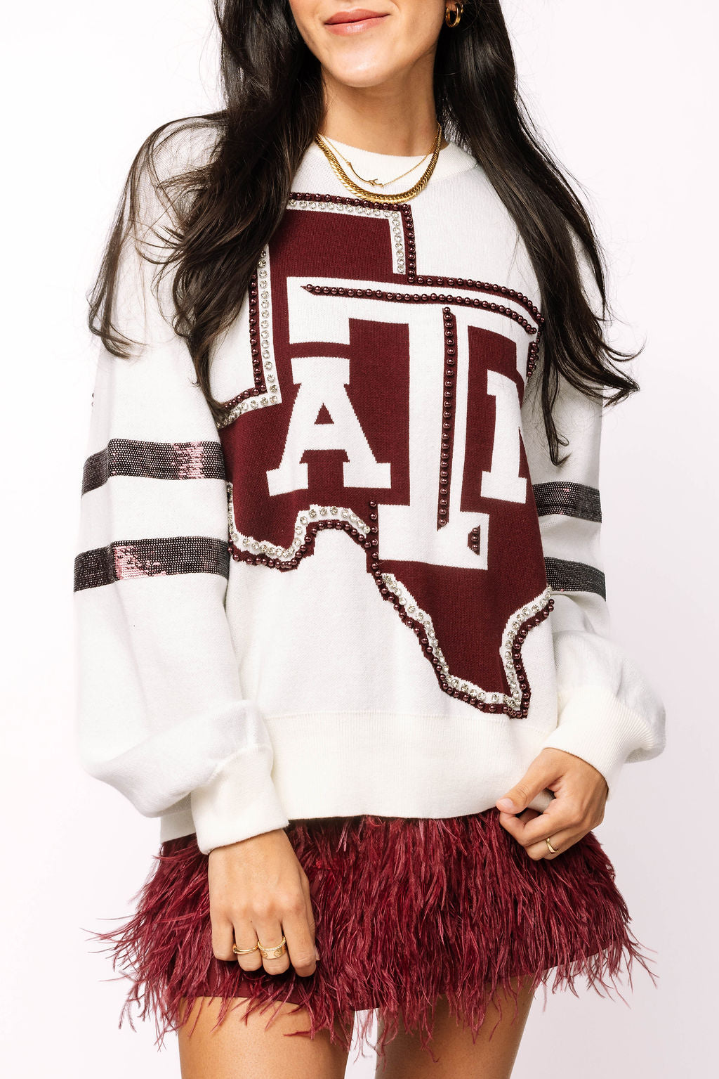 Licensed Texas A&M Oversized Mascot Sweater