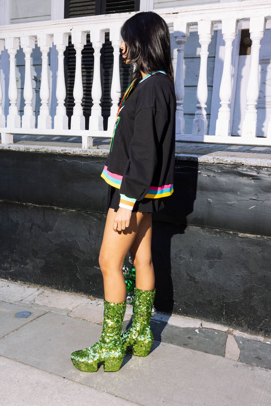 Black Tiger Head With MG Mask Sweatshirt