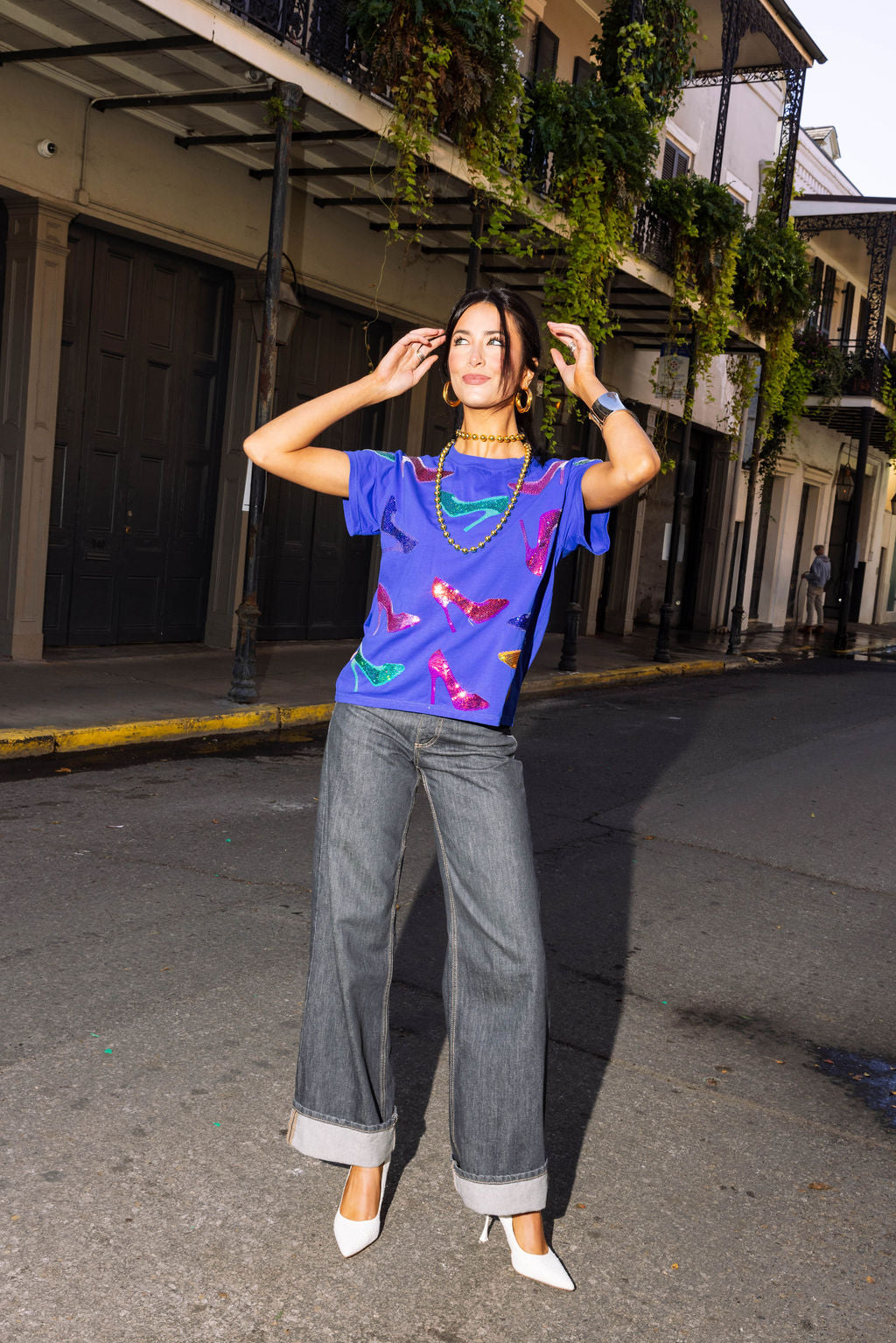 Royal Blue Stiletto Tee