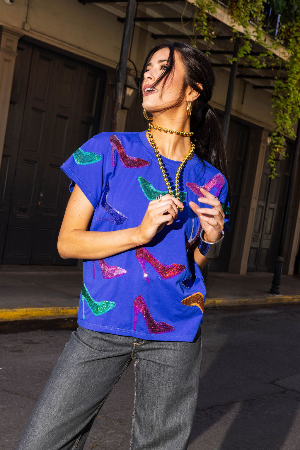 Royal Blue Stiletto Tee