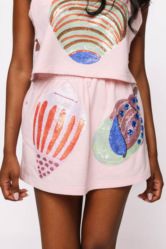 Light Pink Multi Shell Skort