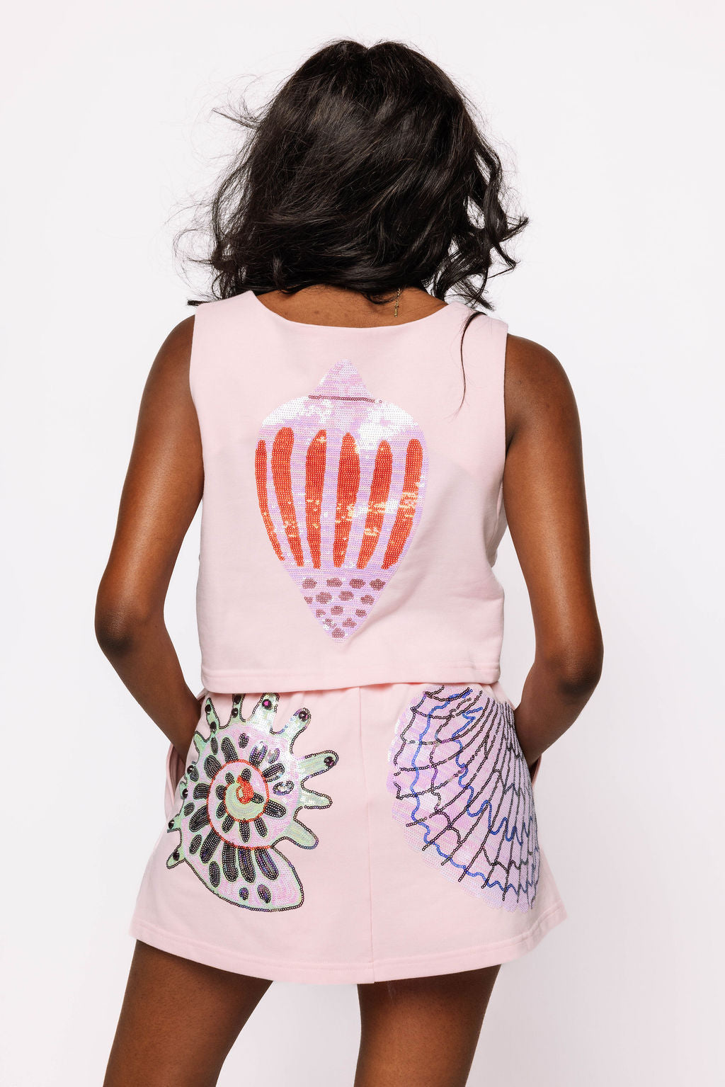 Light Pink Multi Shell Skort