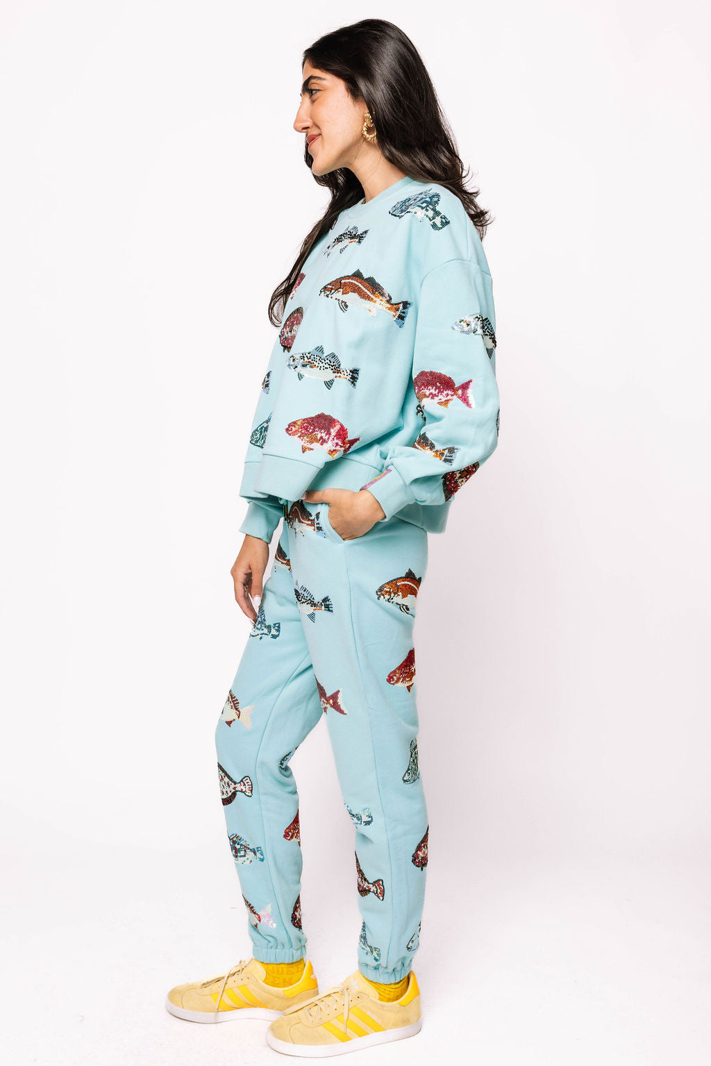 Light Blue Fish Jogger