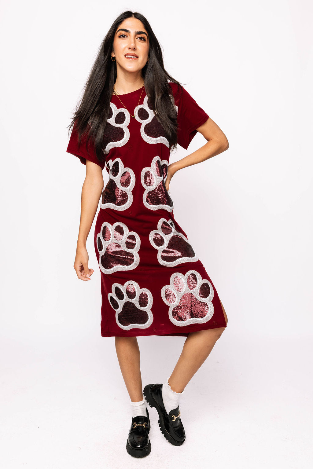 Licensed Miss State Mascot Midi Tee Dress