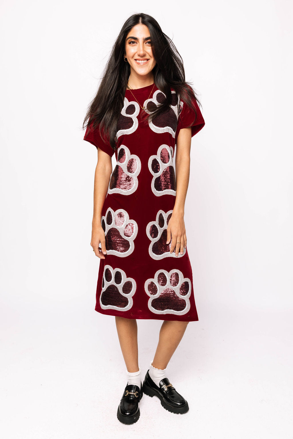 Licensed Miss State Mascot Midi Tee Dress