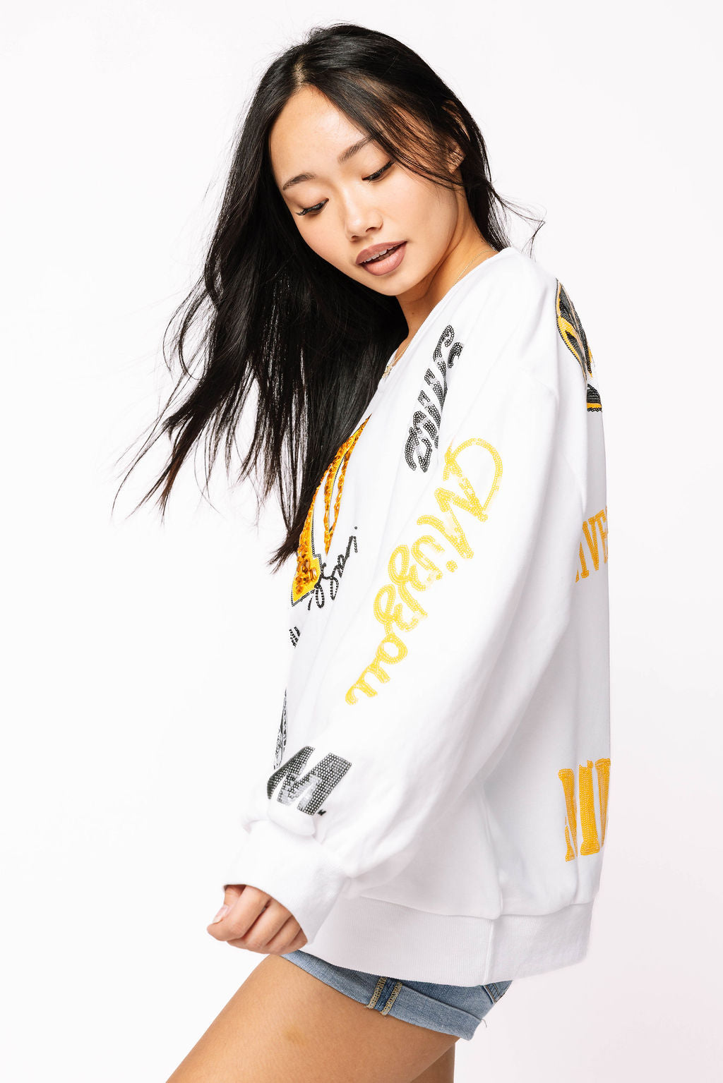 Licensed Mizzou Big Icons Scattered All Over Sweatshirt