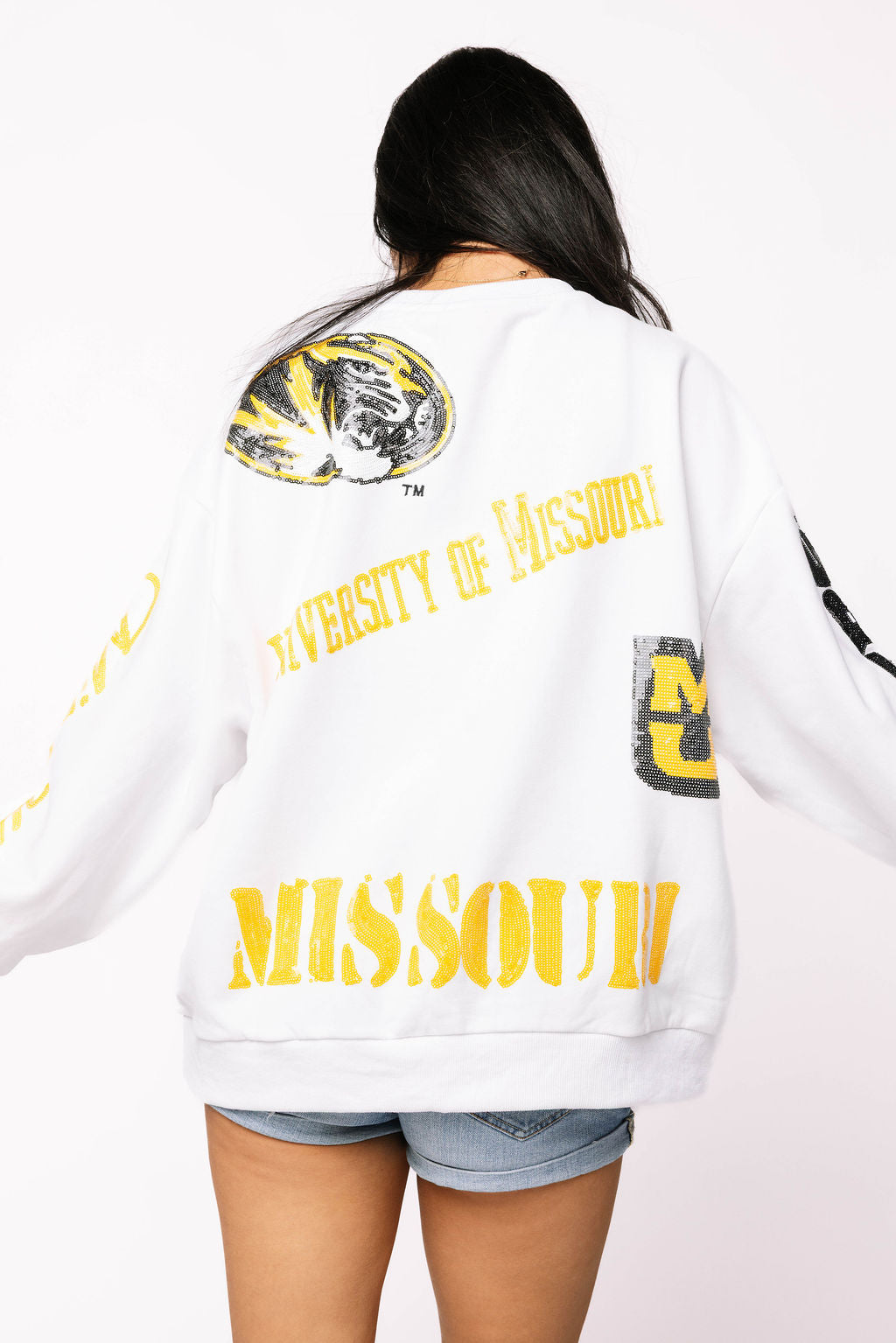 Licensed Mizzou Big Icons Scattered All Over Sweatshirt
