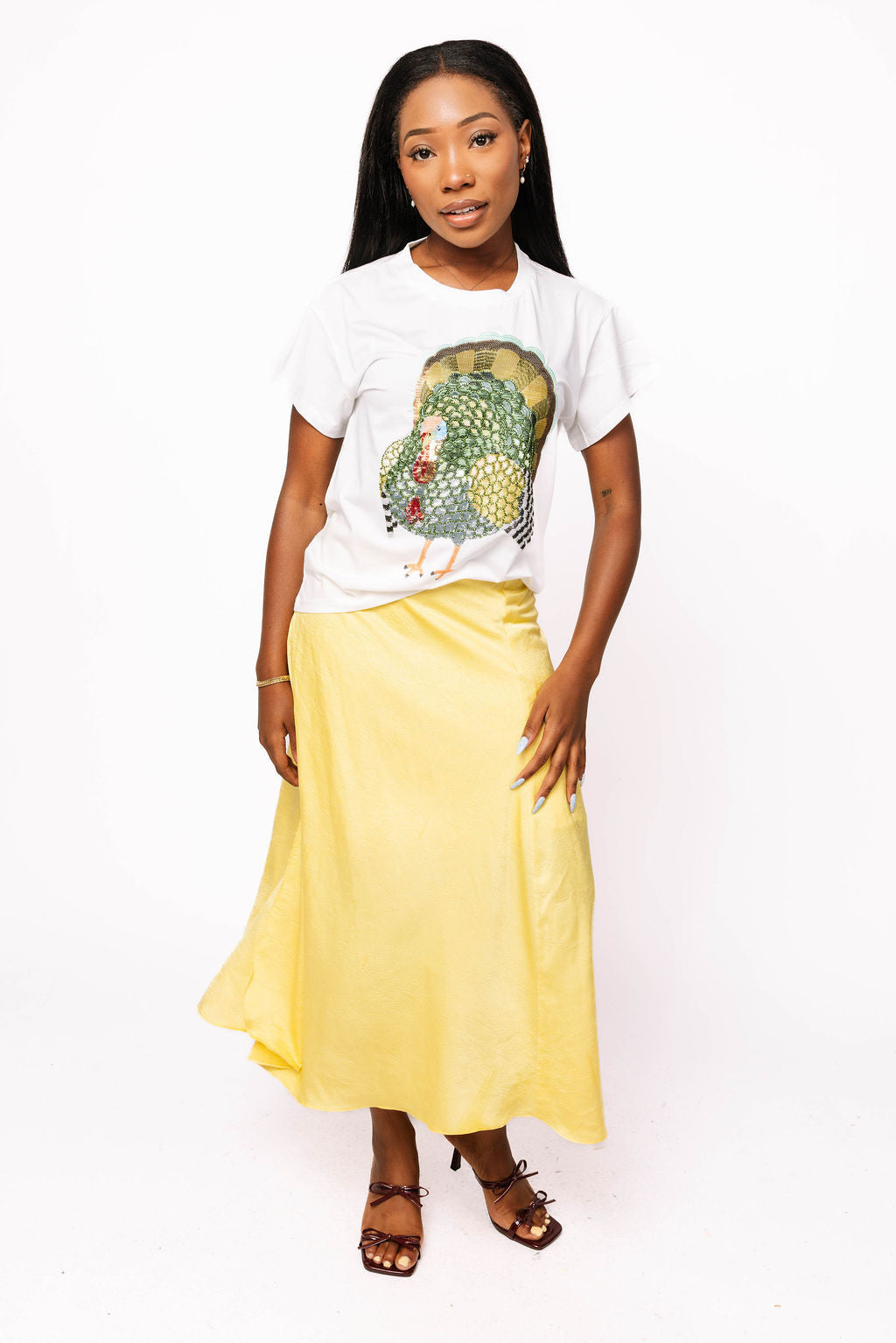 White Big Turkey Tee