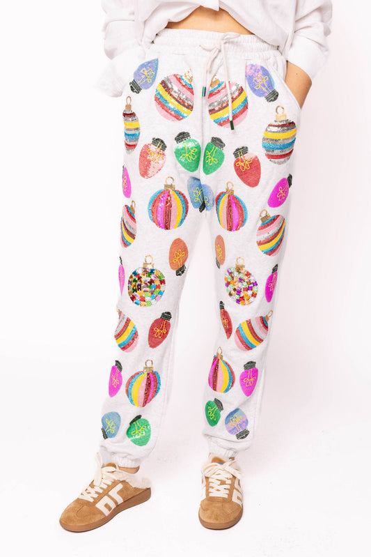 Grey Scattered Multi Ornament & Light Jogger