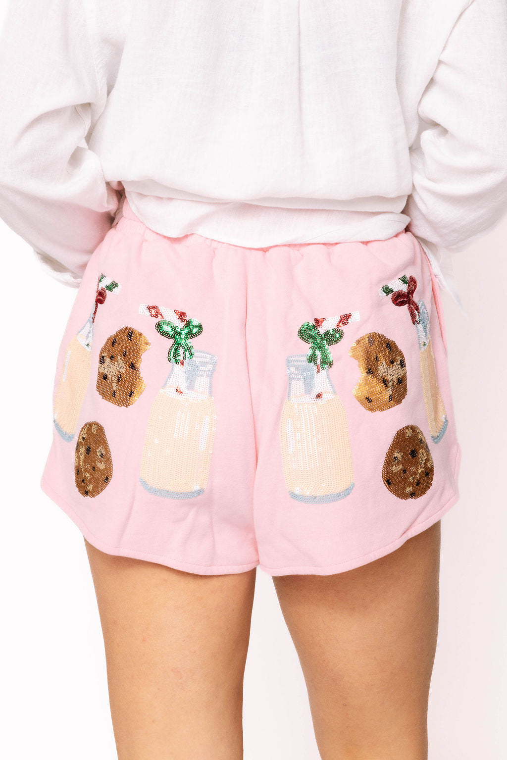 Light Pink Milk & Cookies Shorts
