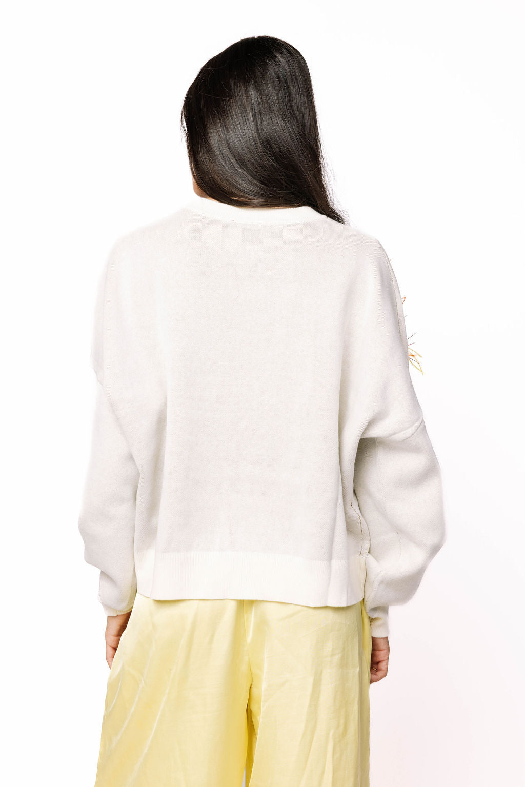 Ivory Feather Turkey Sweater