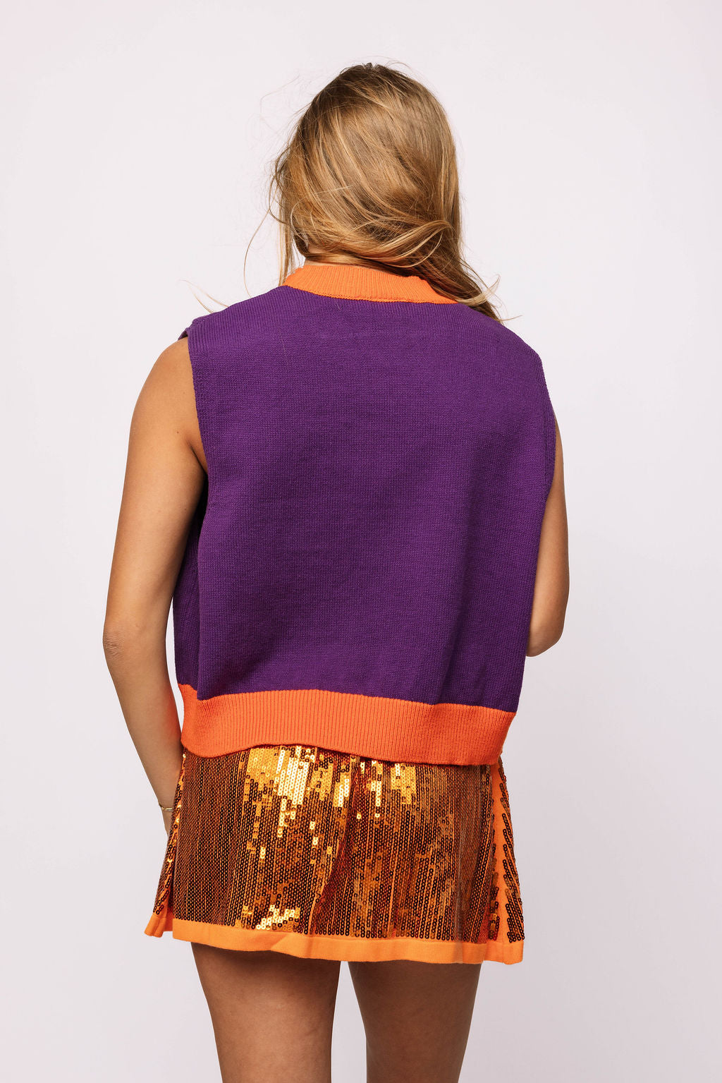 Licensed Clemson 'Tigers' Pennant Sweater Tank