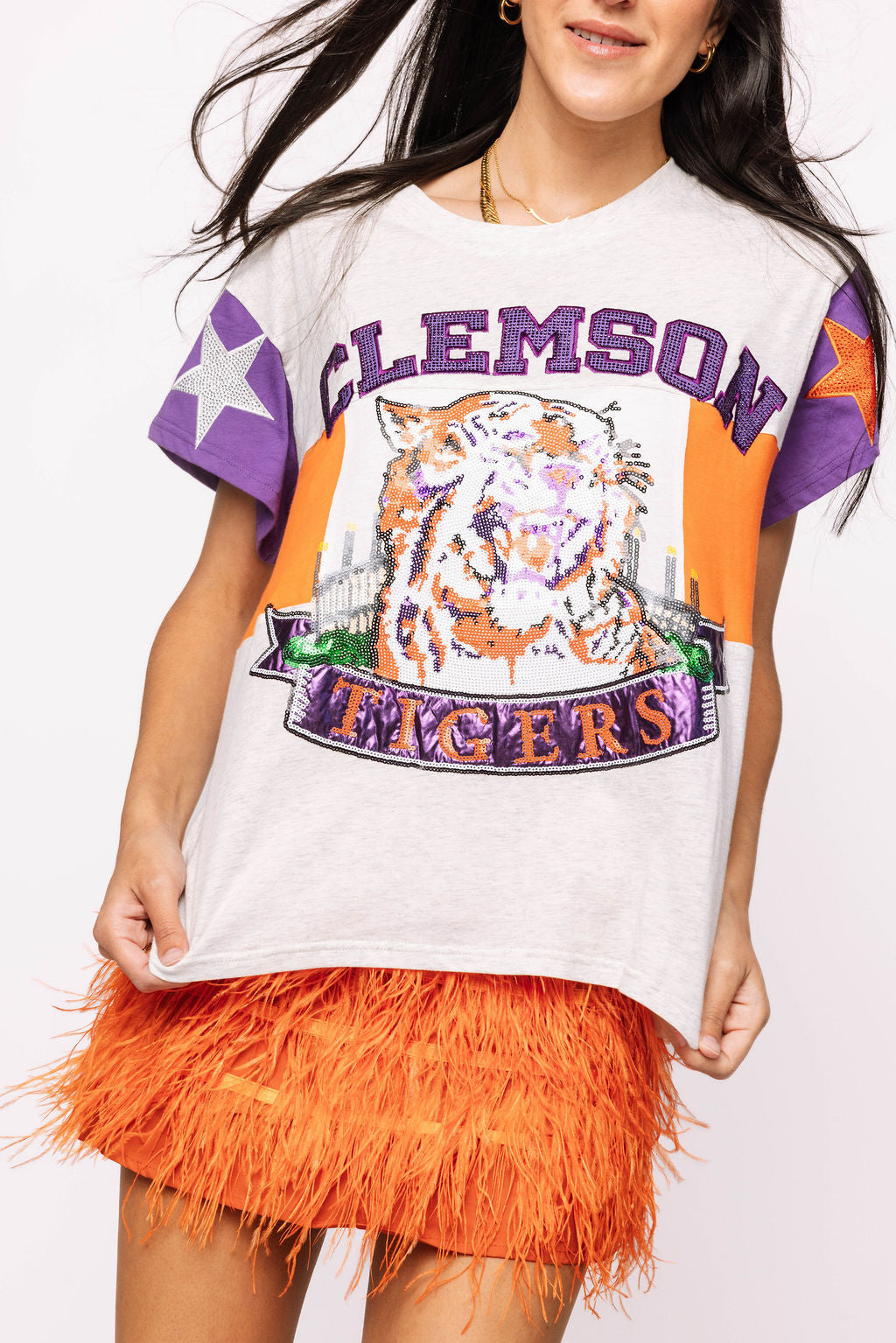 Licensed Clemson Vintage Stadium Star Tee