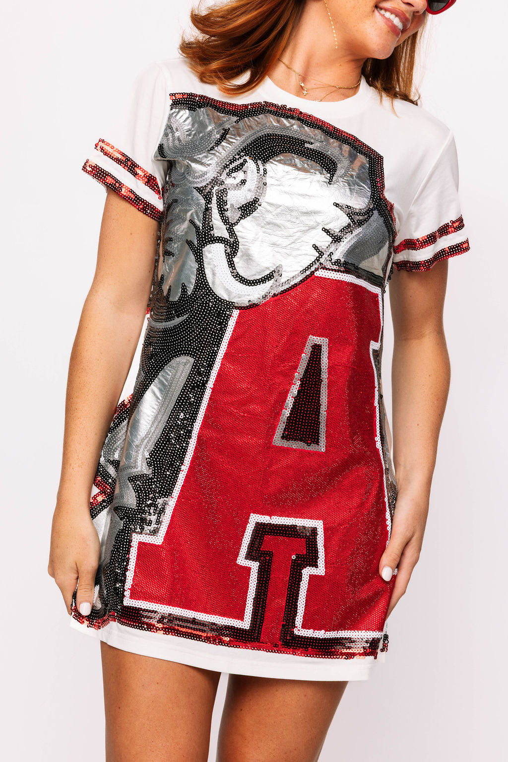 Licensed Alabama Oversized Mascot Tee Dress