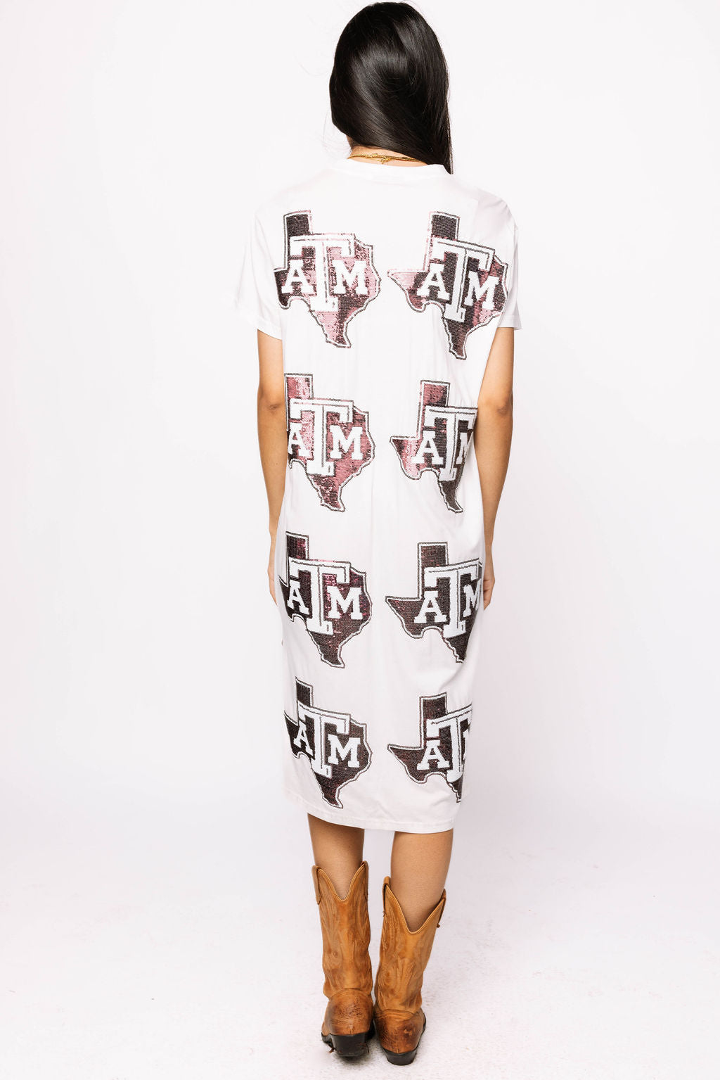 Licensed Texas A&M Mascot Midi Tee Dress