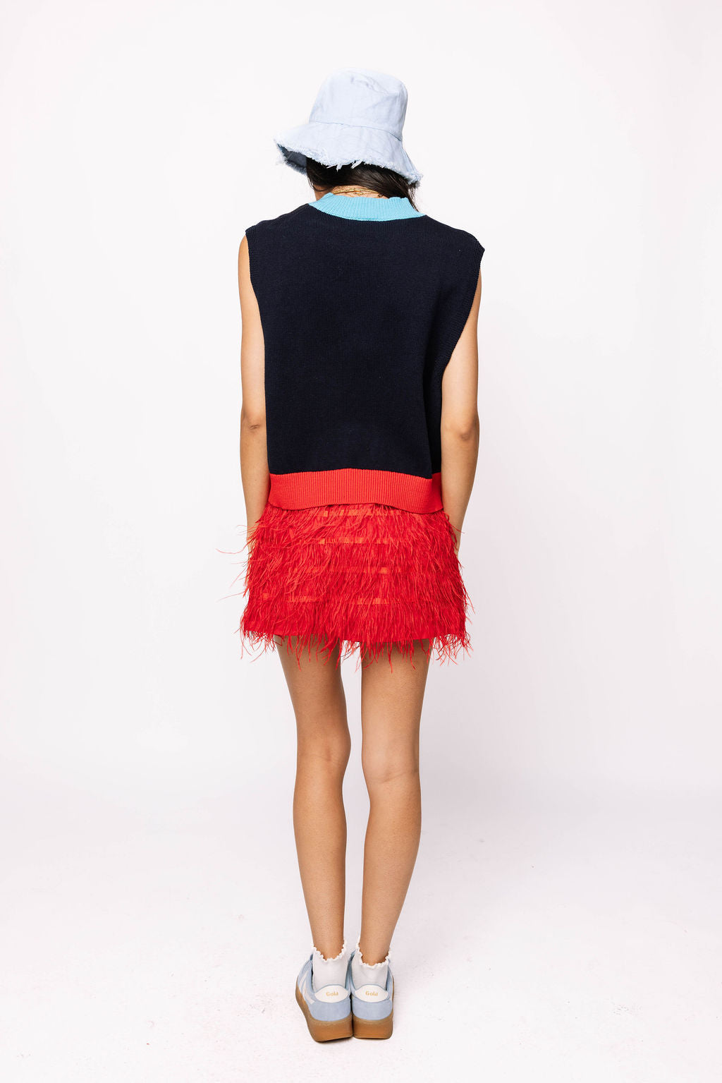 Licensed 'Rebs' Pennant Sweater Tank