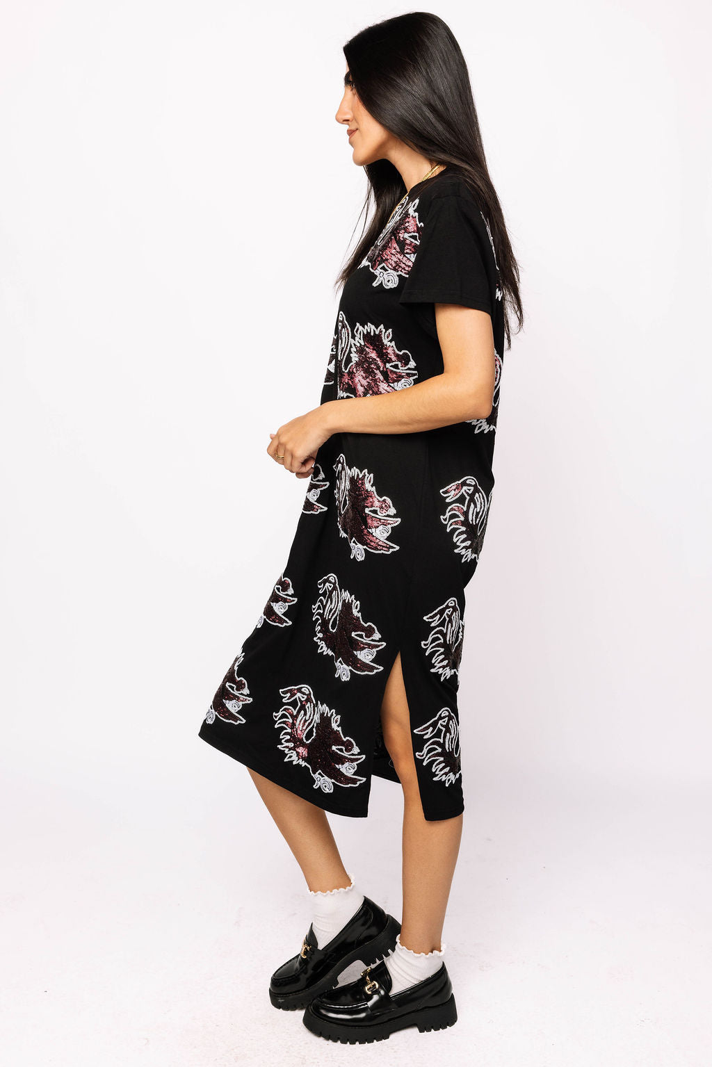Licensed South Carolina Mascot Midi Tee Dress