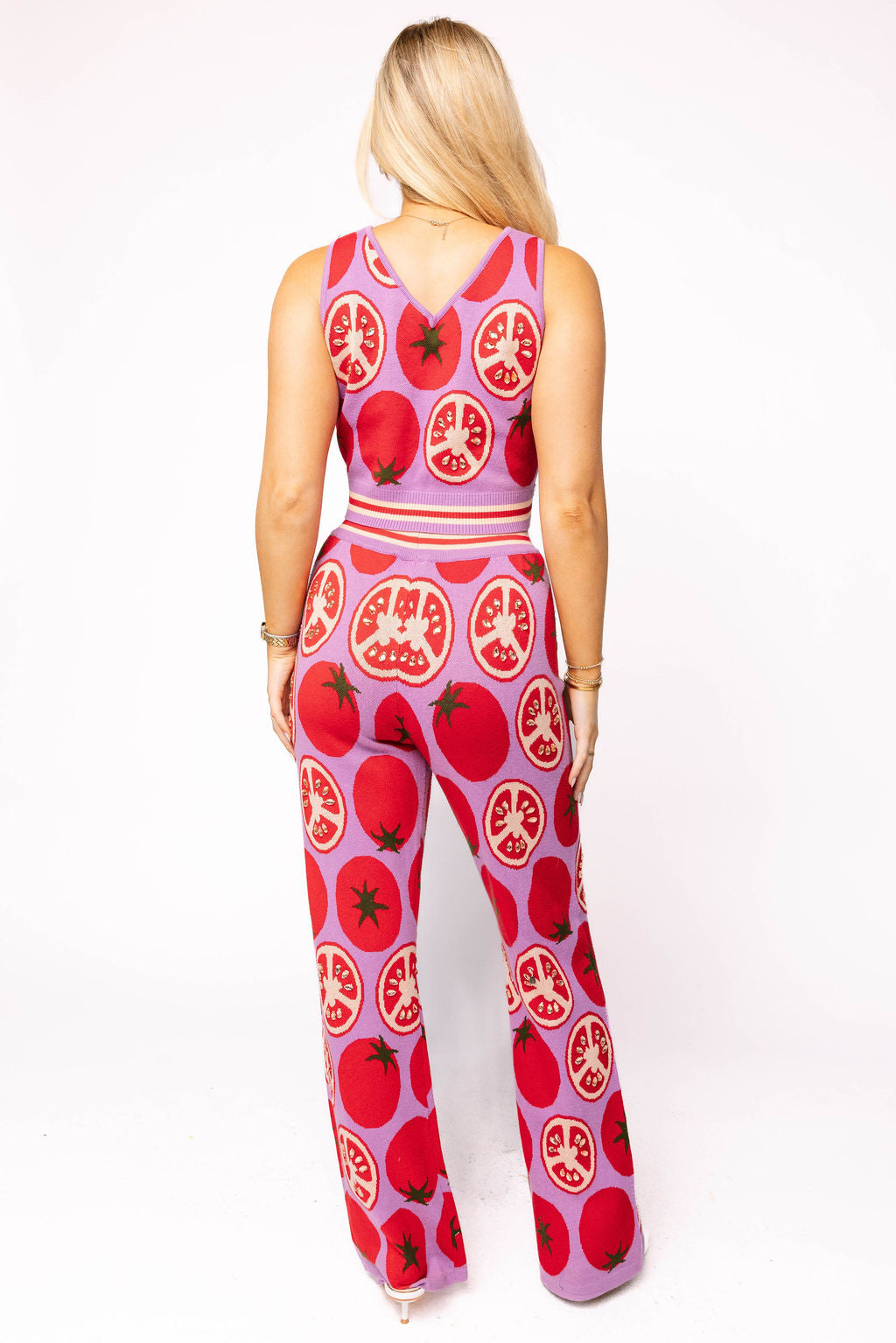 Sample  Lavender Tomato Knit Pant