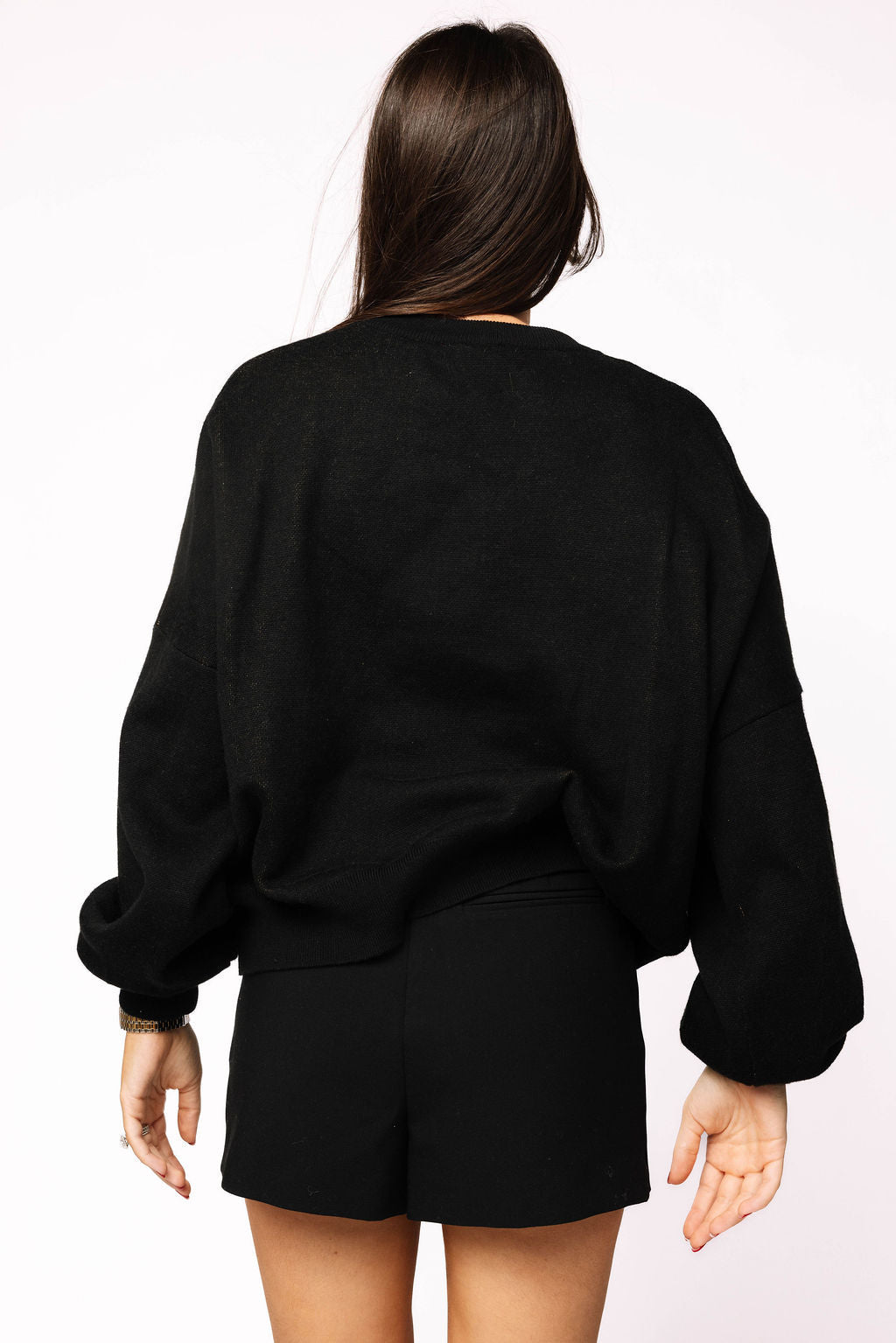 Black Feather Turkey Sweater