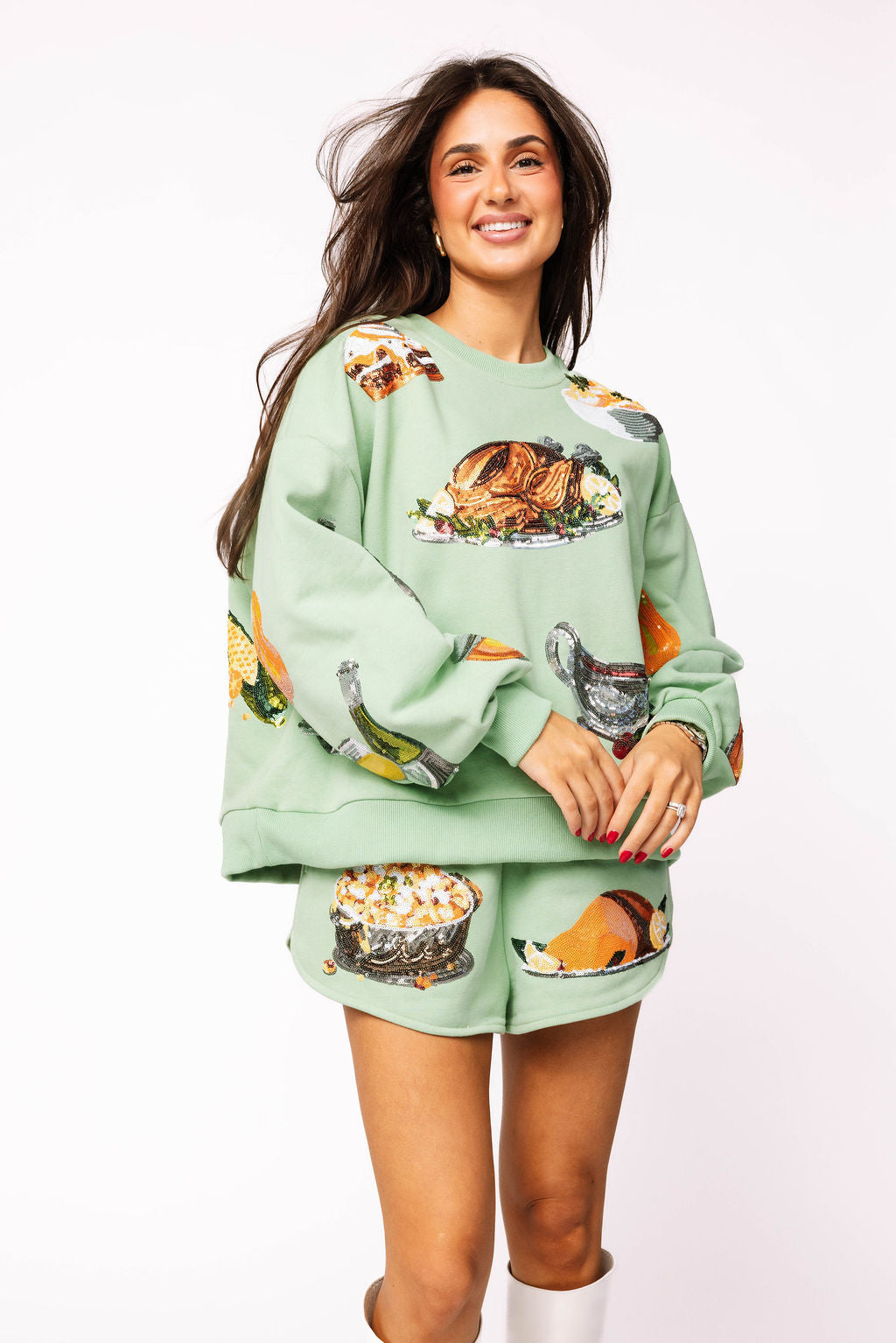 Mint Queen of Turkey Sweatshirt