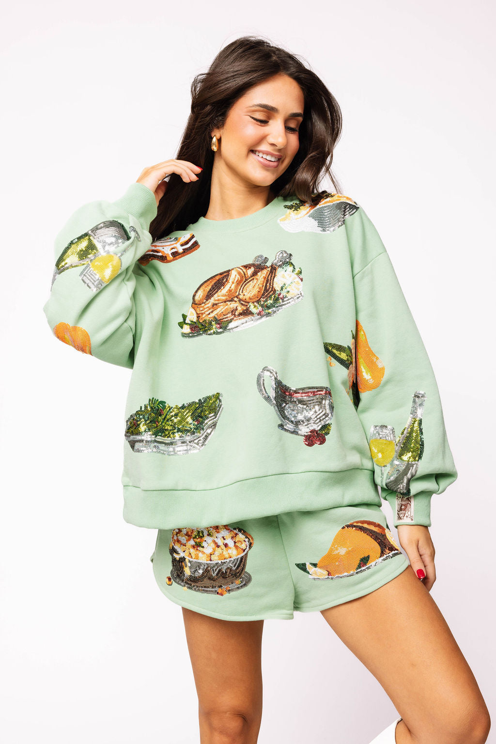 Mint Queen of Turkey Sweatshirt